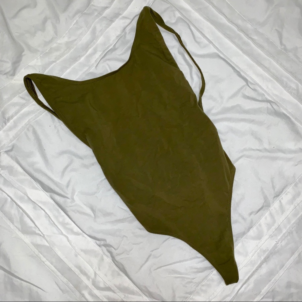 Deep cut bodysuit